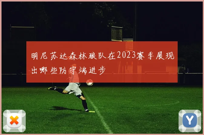 明尼苏达森林狼队在2023赛季展现出哪些防守端进步